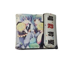 Anime Assassination Classroom Wallet Multi-Section View ID Snap Closure (Read)
